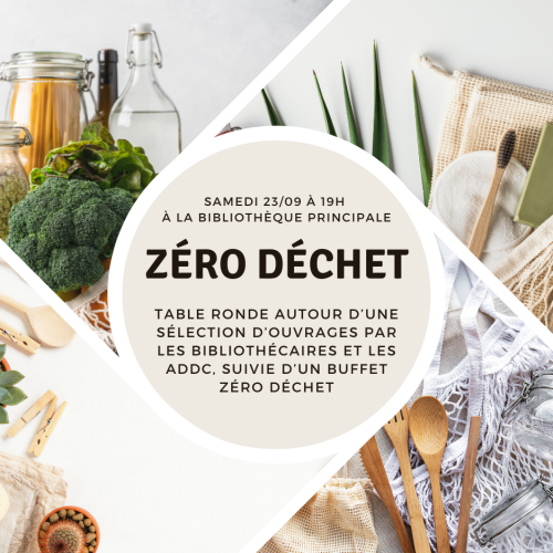 [Agenda] Rencontre autour du Zéro Déchet à la Bibliothèque de Courbevoie