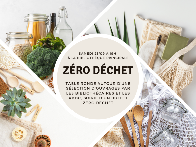 Agenda : Rencontre autour du Zéro Déchet à la Bibliothèque de Courbevoie