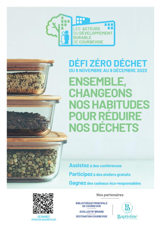 Affiche défi zéro déchet