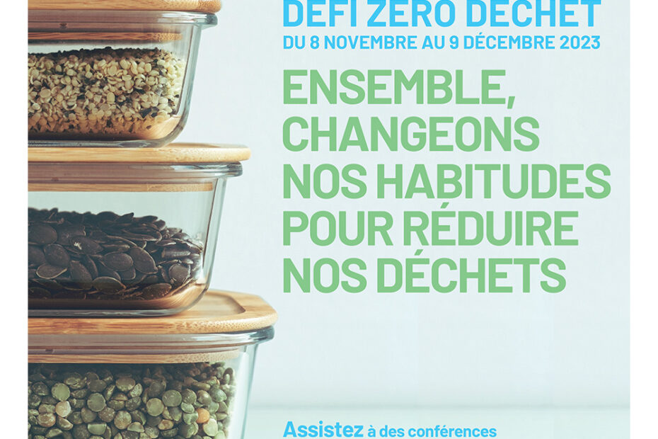 Affiche défi zéro déchet