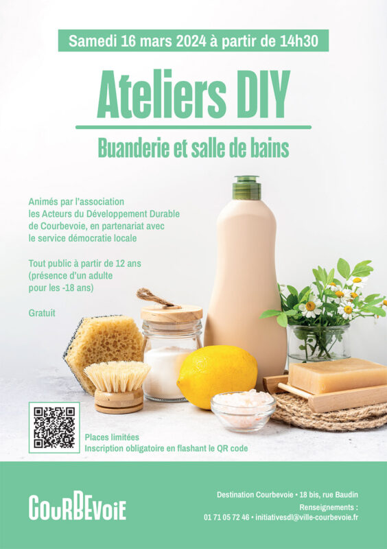 [Agenda] : Ateliers DIY buanderie et salle de bains gratuits, le 16 mars 2024