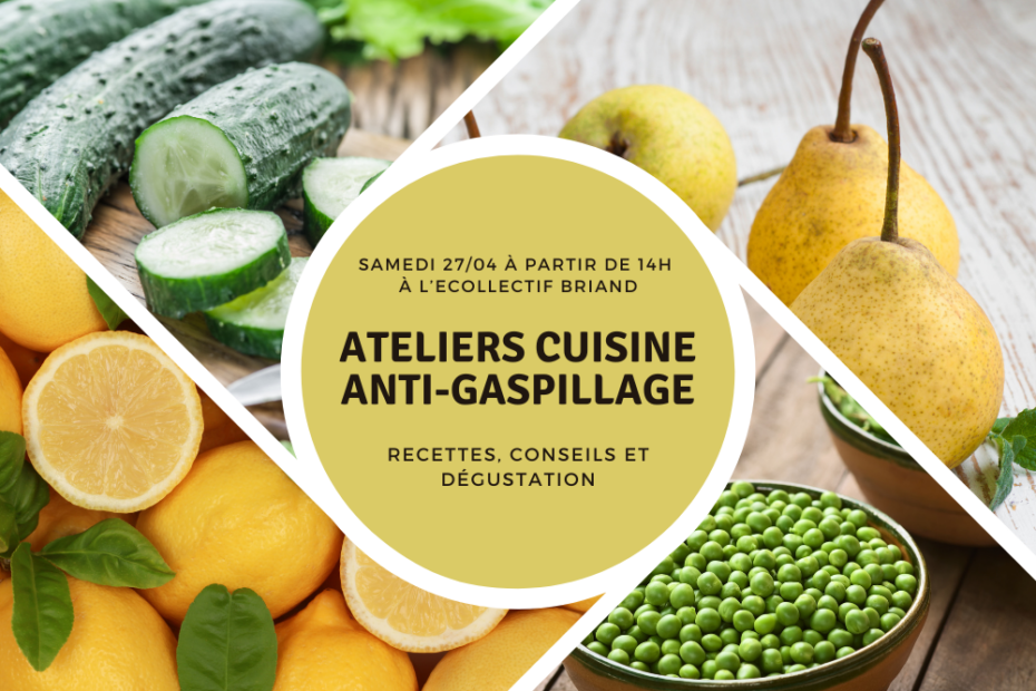 [Agenda] : Atelier de cuisine-anti gaspi, le 27 avril 2024