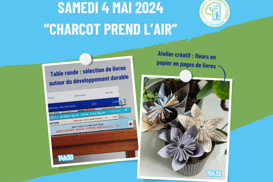 [Agenda] Charcot prend l'air : 2 animations éco-responsables à ne pas manquer